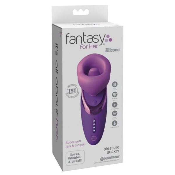 Fantasy for Her Pleasure Sucker — Vibrator, Rechargeable, Purple — Clitoral Stimulators — view 8