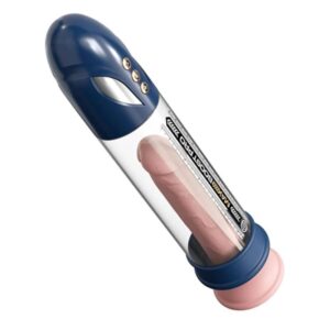 Pump Worx Max Boost Pro Flow — Penis Pump, Rechargeable, Blue — Penis Accessories