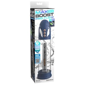 Pump Worx Max Boost Pro Flow — Penis Pump, Rechargeable, Blue — Penis Accessories — view 3
