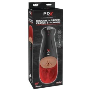 PDX Elite Fap-O-Matic Pro XL — Stroker, Rechargeable, Brown — Automatic Masturbators