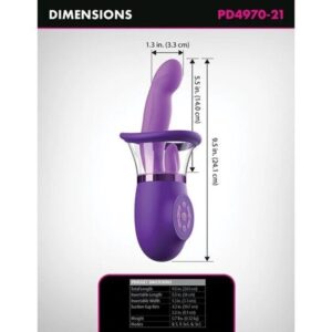 Fantasy for Her Pleasure Pro Plus — Clit Sucker, Purple — Clitoral Suction Vibrators — view 2