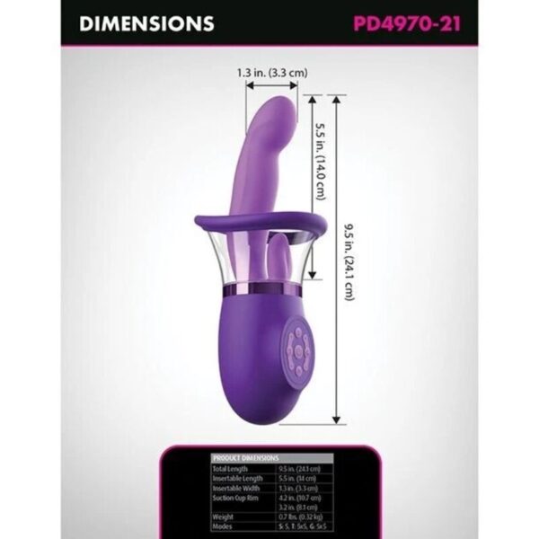Fantasy for Her Pleasure Pro Plus — Clit Sucker, Purple — Clitoral Suction Vibrators — view 2