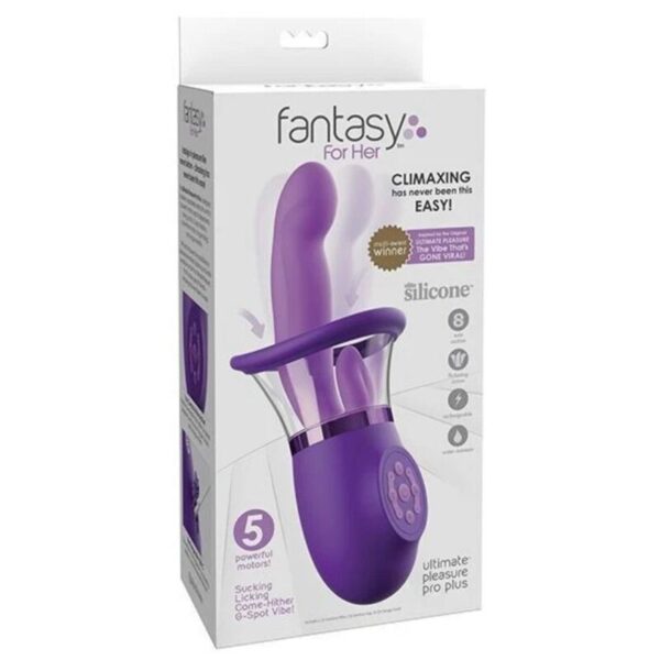 Fantasy for Her Pleasure Pro Plus — Clit Sucker, Purple — Clitoral Suction Vibrators — view 5