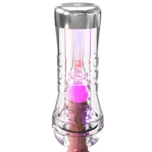 PDX Elite ViewTube XXL LED — Male Masturbator, Transparent — Male Masturbators — view 3