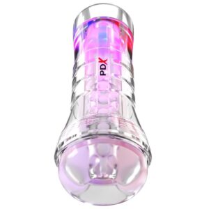 PDX Elite ViewTube XXL LED — Male Masturbator, Transparent — Male Masturbators