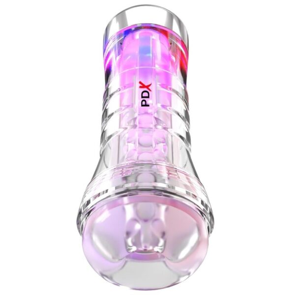 PDX Elite ViewTube XXL LED — Male Masturbator, Transparent — Male Masturbators