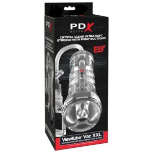 PDX Elite ViewTube Vac XXL — Male Masturbator, Transparent — Male Masturbators — view 2