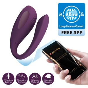 Pretty Love Aari — Couples Vibrator, App-Controlled, Purple — App-Controlled Sex Toys