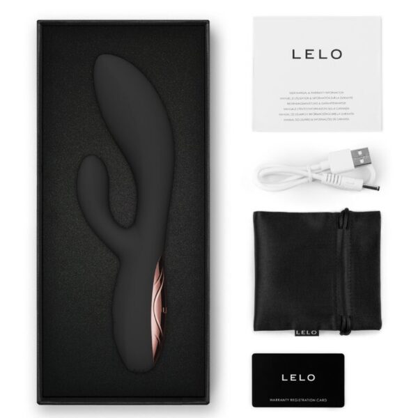 LELO Ina Thrust — Thrusting Vibrator, Waterproof, Black — Rabbit Vibrators — view 10