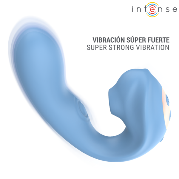 Intense Gina — Clit Sucker, Rechargeable, Blue — Air Pulse Vibrators — view 5