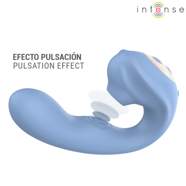 Intense Gina — Clit Sucker, Rechargeable, Blue — Air Pulse Vibrators — view 4
