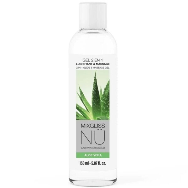 Mixgliss Nü Aloe Vera — Nuru Massage Gel, 150 ml, 2-in-1 — Lubes