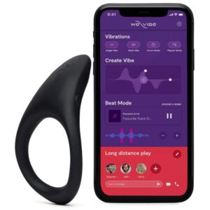 We-Vibe Verge 2 — Vibrating Cock Ring, App-Controlled, Black — App-Controlled Sex Toys