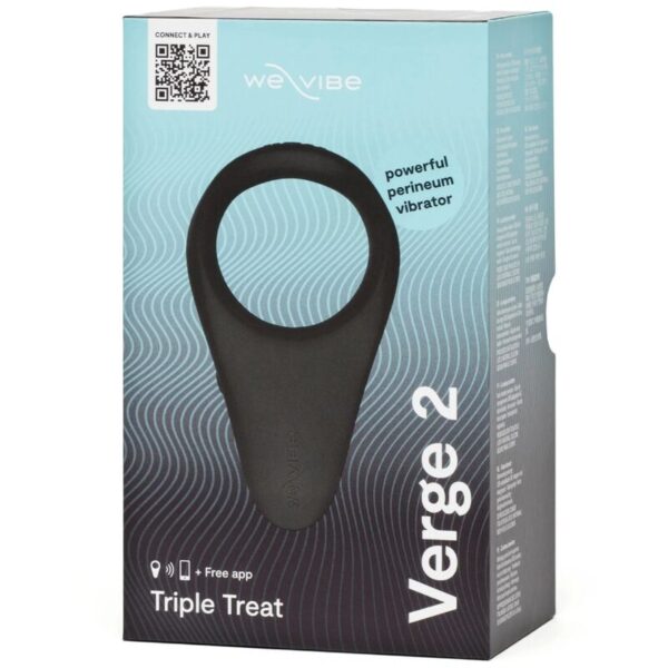 We-Vibe Verge 2 — Vibrating Cock Ring, App-Controlled, Black — App-Controlled Sex Toys — view 4