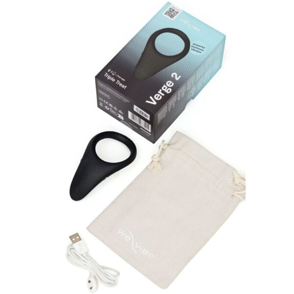 We-Vibe Verge 2 — Vibrating Cock Ring, App-Controlled, Black — App-Controlled Sex Toys — view 8