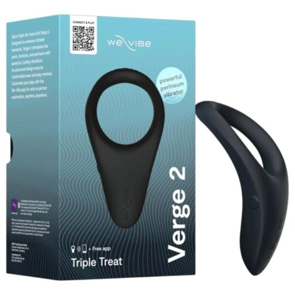 We-Vibe Verge 2 — Vibrating Cock Ring, App-Controlled, Black — App-Controlled Sex Toys — view 10