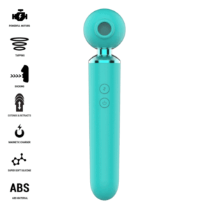 Intense Hamby — Clit Sucker, Waterproof, Turquoise — Air Pulse Vibrators — view 2