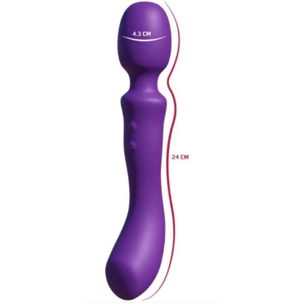 She.E.O Double-Ended — Wand Massager, Rechargeable, Purple — Vibrators — view 2