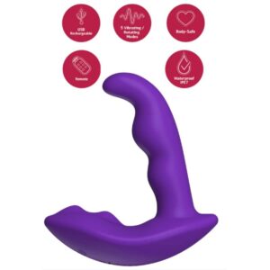 She.E.O Rotating — Anal Vibrator, Remote Control, Purple — view 4