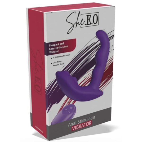 She.E.O Rotating — Anal Vibrator, Remote Control, Purple — view 8
