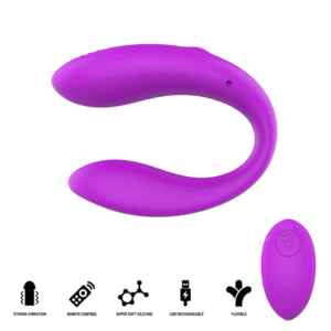 Intense Nora — Vibrator, Rechargeable, Purple — Remote Control Vibrators — view 2