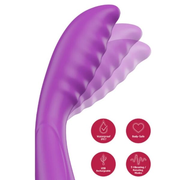 She.E.O Tapping — G-Spot Vibrator, Rechargeable, Purple — G-Spot Vibrators