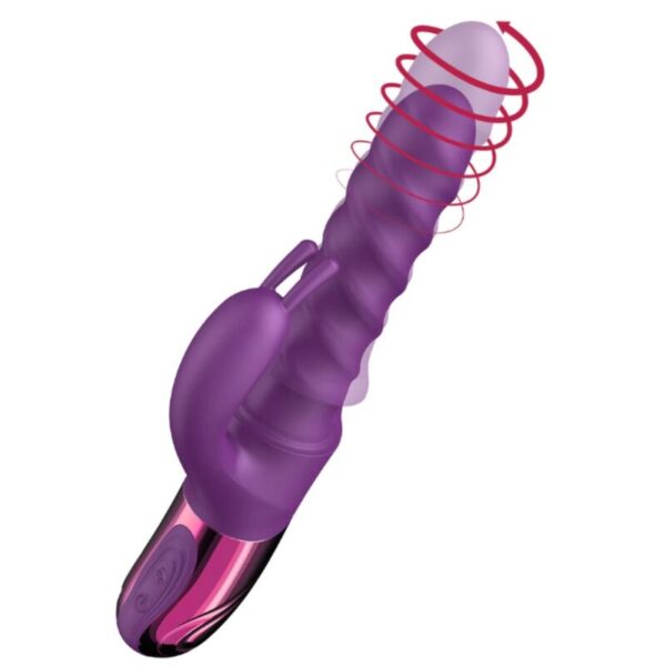 She.E.O Swirl Rabbit — Thrusting Vibrator, Purple — Rabbit Vibrators