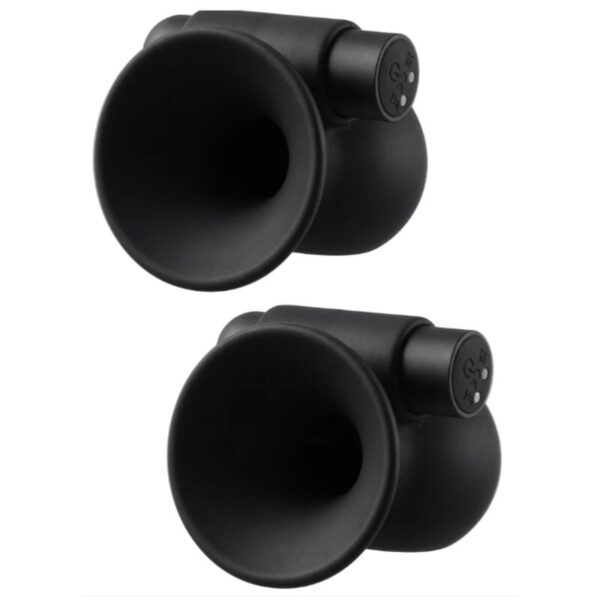 She.E.O Vibrating — Nipple Suckers, Rechargeable, Black — Nipple Toys — view 3