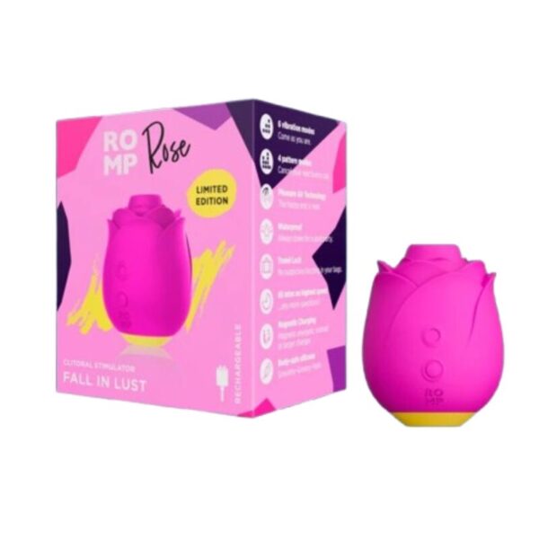 Romp Rose 2.0 — Air Pulse Stimulator, Waterproof, Pink — Clitoral Stimulators — view 7