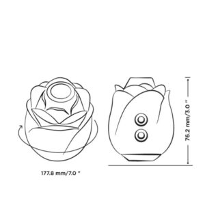 Romp Rose 2.0 — Air Pulse Stimulator, Waterproof, Pink — Clitoral Stimulators — view 2