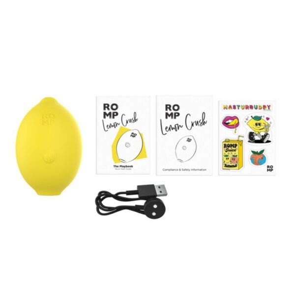 Romp Lemon Crush — Air Pulse Stimulator, Yellow — Clitoral Stimulators — view 6