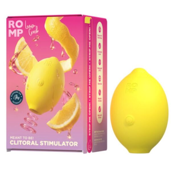 Romp Lemon Crush — Air Pulse Stimulator, Yellow — Clitoral Stimulators — view 11