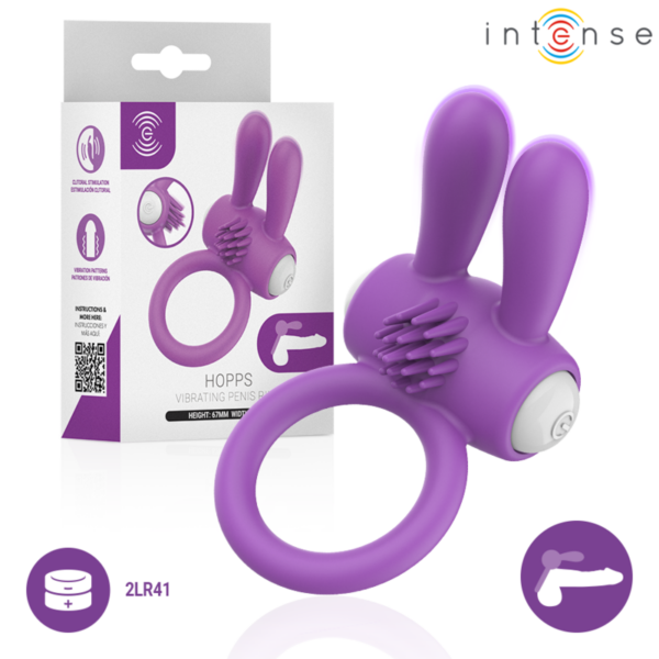 Intense Hopps — Vibrating Cock Ring, Purple — Cock Rings