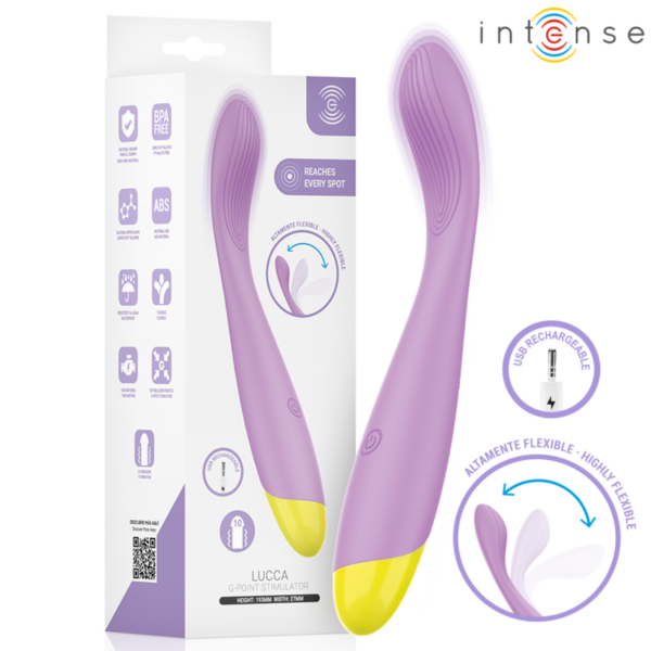 Intense Lucca — G-Spot Vibrator, Waterproof, Lilac — Classic Vibrators