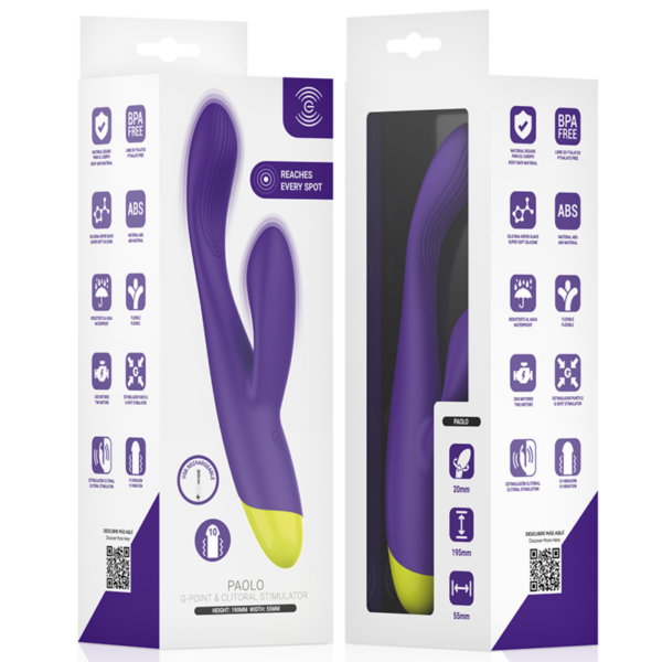 Intense Paolo — Rabbit Vibrator, Waterproof, Purple — Rabbit Vibrators — view 2