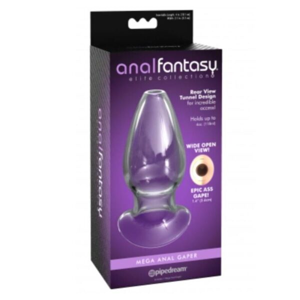 Anal Fantasy Elite Collection Mega Anal Gaper — Butt Plug, Clear — view 3