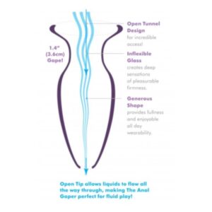 Anal Fantasy Elite Collection Mega Anal Gaper — Butt Plug, Clear — view 2