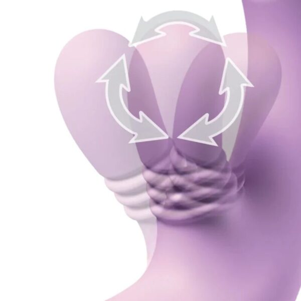 Fantasy for Her Flutter Pro — Rabbit Vibrator, Purple — G-Spot Vibrators — view 5