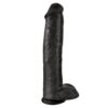 King Cock with Balls — Realistic Dildo, 38 cm, Black — Dildos