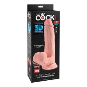 King Cock Plus Triple Density — Realistic Dildo, 23 cm, Flesh — Dildos — view 4