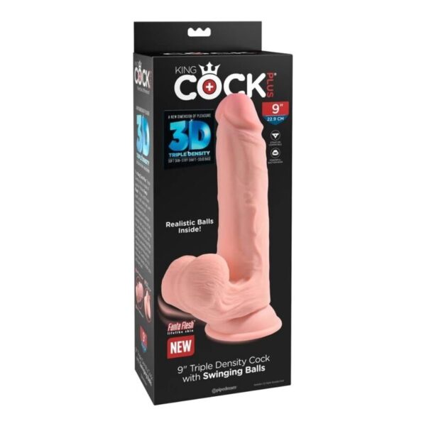 King Cock Plus Triple Density — Realistic Dildo, 23 cm, Flesh — Dildos — view 4