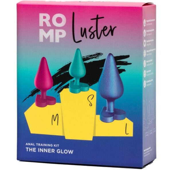 Romp Luster — Anal Training Kit, With Heart Base — view 2