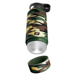 PDX Plus Fap Flask Happy Camper — Male Masturbator, Camouflage — Manual Strokers — view 4