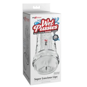 PDX Extreme Super Luscious Lips — Male Masturbator, Transparent — Textured Strokers — view 4