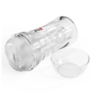 PDX Extreme Super Luscious Lips — Male Masturbator, Transparent — Textured Strokers — view 2
