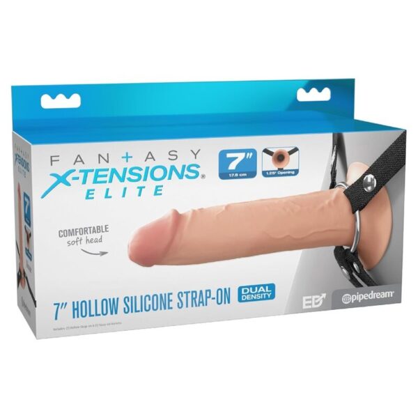 Fantasy X-Tensions Elite — Hollow Strap-On, 17.8 cm — Anal