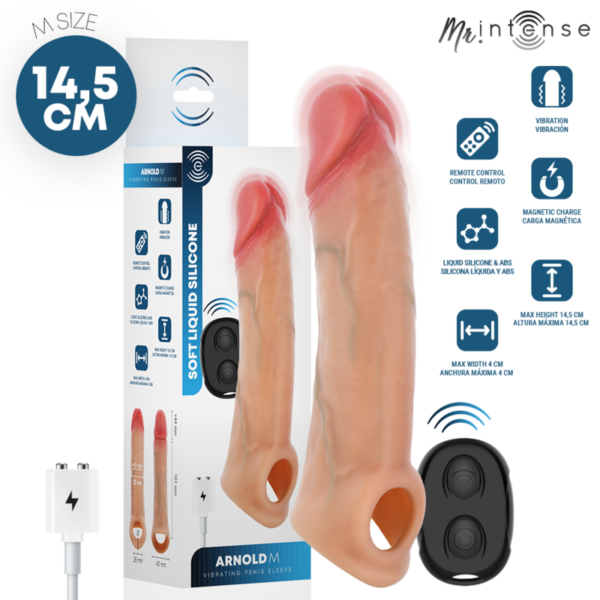 Mr Intense Arnold M — Vibrating Penis Sleeve, Remote Control — Penis Accessories