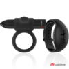 Black & Silver Cameron — Vibrating Cock Ring, Remote Control — Cock Rings