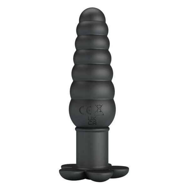 Pretty Love Imron — Vibrating Butt Plug, Silicone, Black — Anal — view 2