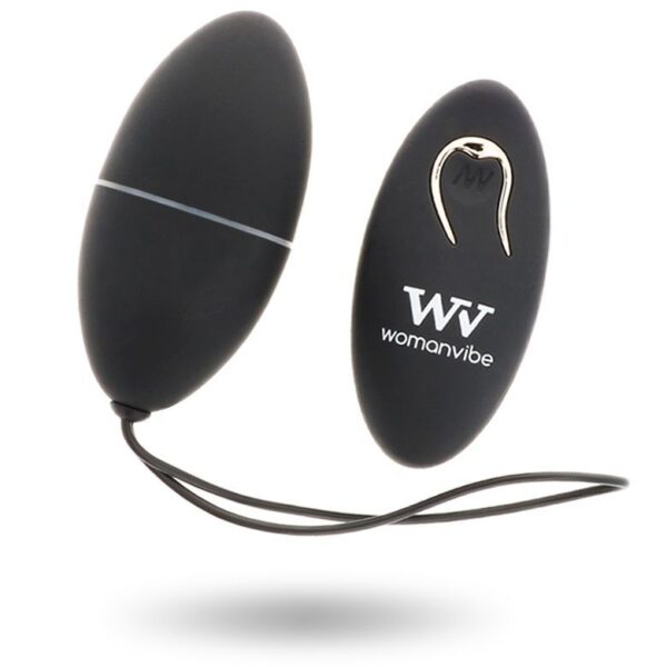 Womanvibe Alsan — Vibrating Egg, Remote Control, Black — Remote Control Vibrators